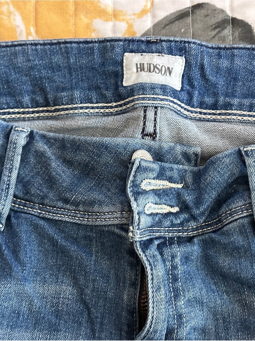 Hudson Jeans Women's Medium Blue High-Rise Denim